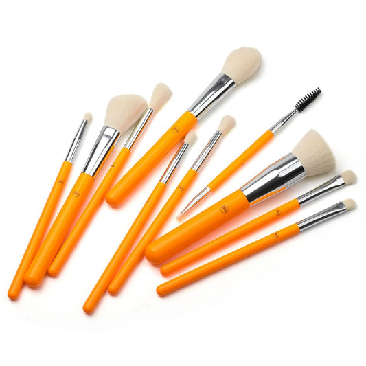 Neon Brush Sets (Orange) - 10 Pieces + Bag