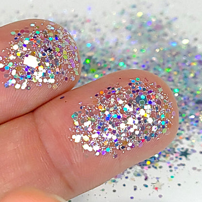 Aurora Borealis Chunky Glitter Mix, Wholesale Bulk