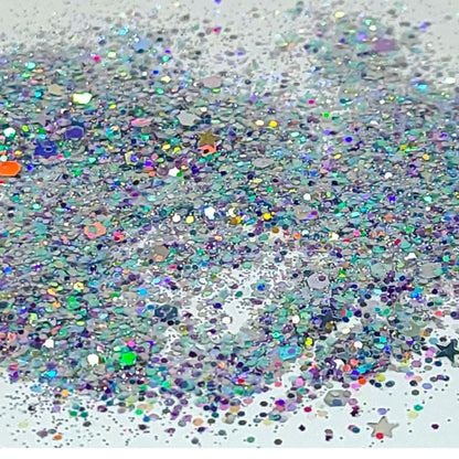 Aurora Borealis Chunky Glitter Mix, Wholesale Bulk