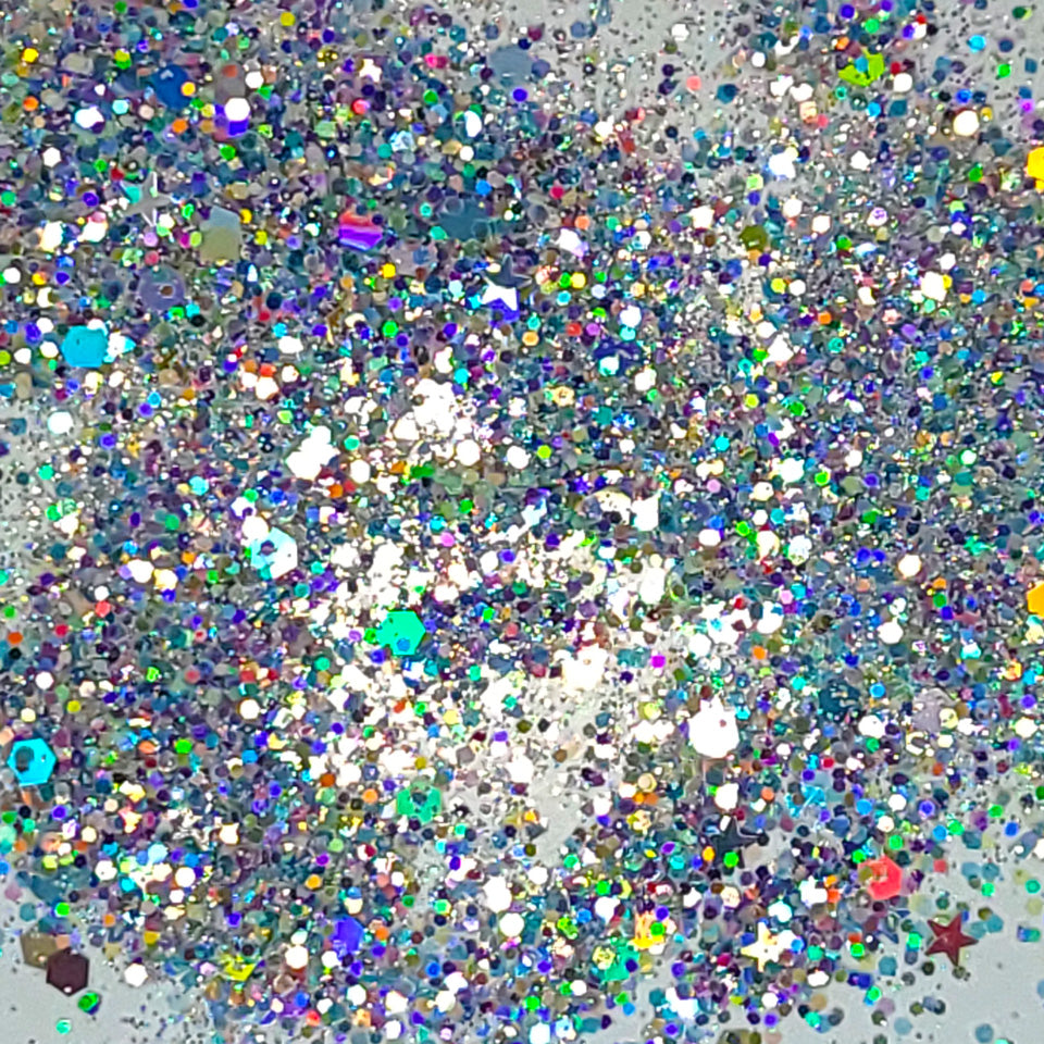 Aurora Borealis Chunky Glitter Mix, Wholesale Bulk