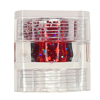 Be Mine Chunky Glitter Mix, 5 Gram Square Jar