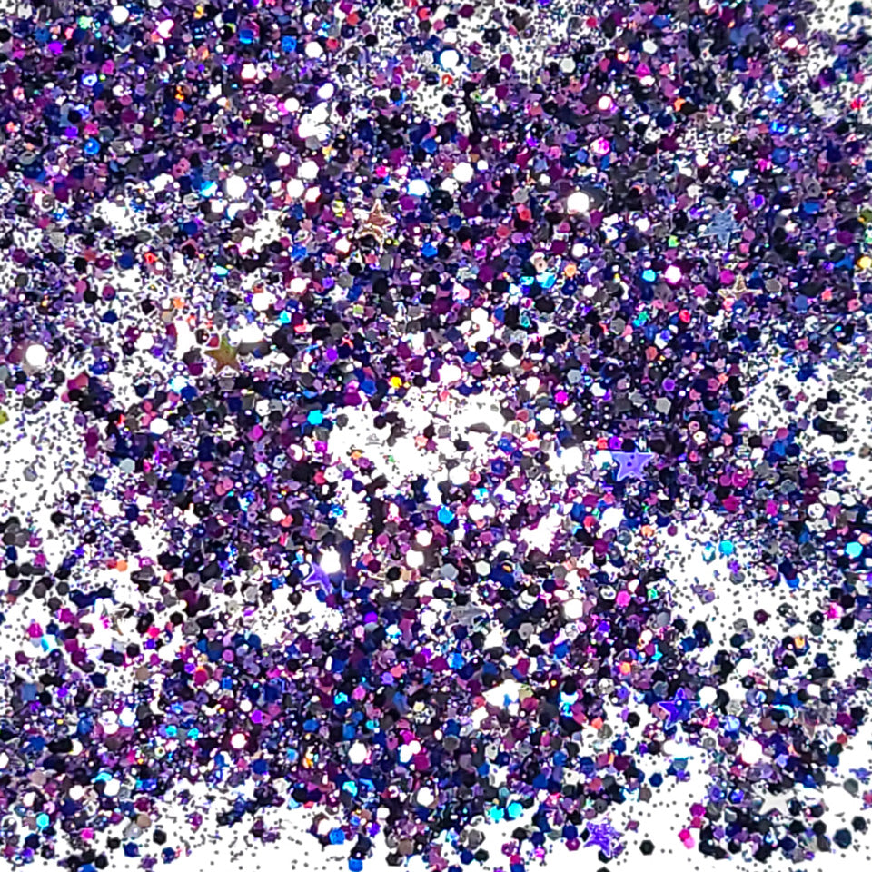 Galaxy Chunky Glitter Mix, 5 Gram Square Jar - Private Label