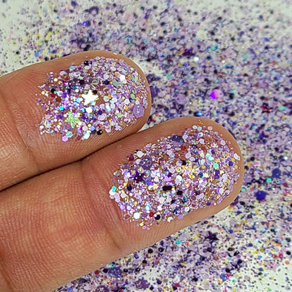 Lavender Chunky Glitter Mix, Wholesale Bulk