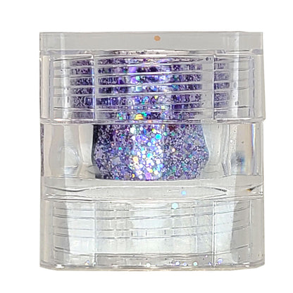 Lavender Chunky Glitter Mix, 5 Gram Square Jar
