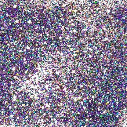 Mardi Gras Chunky Glitter Mix, 5 Gram Square Jar