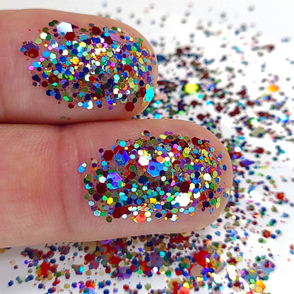 Pride Chunky Glitter Mix, 5 Gram Square Jar - Private Label