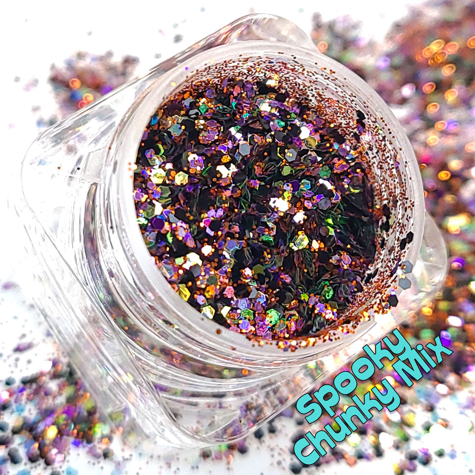 Spooky Chunky Glitter Mix, 5 Gram Square Jar