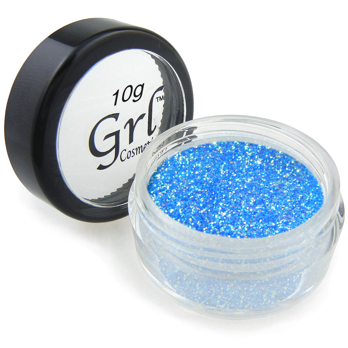 Ice Blue Cosmetic Glitter Ice Blue, 10 Gram Jar