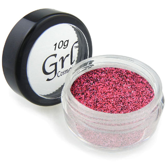 Neon Pink-Black Cosmetic Glitter Wild Fuchsia, 10g