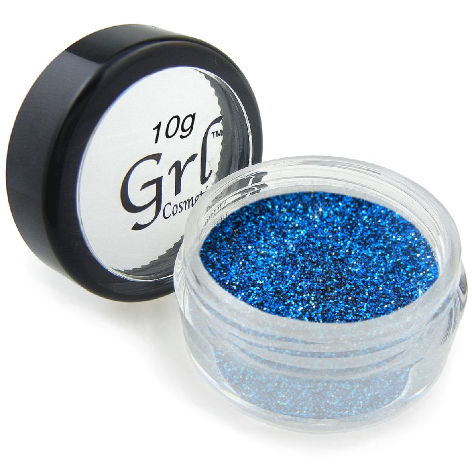 Neon Blue-Black Cosmetic Glitter Midnight Blue, 10g
