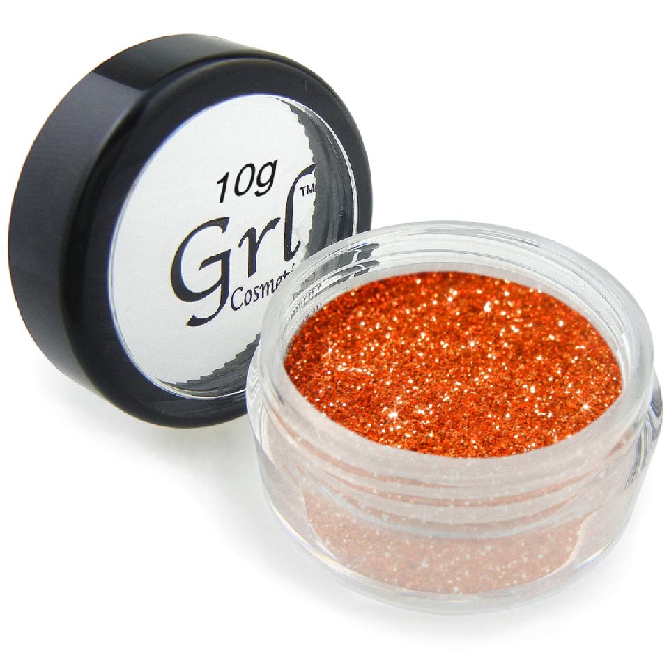 Metallic Orange Cosmetic Glitter Oldie Goldie, 10g