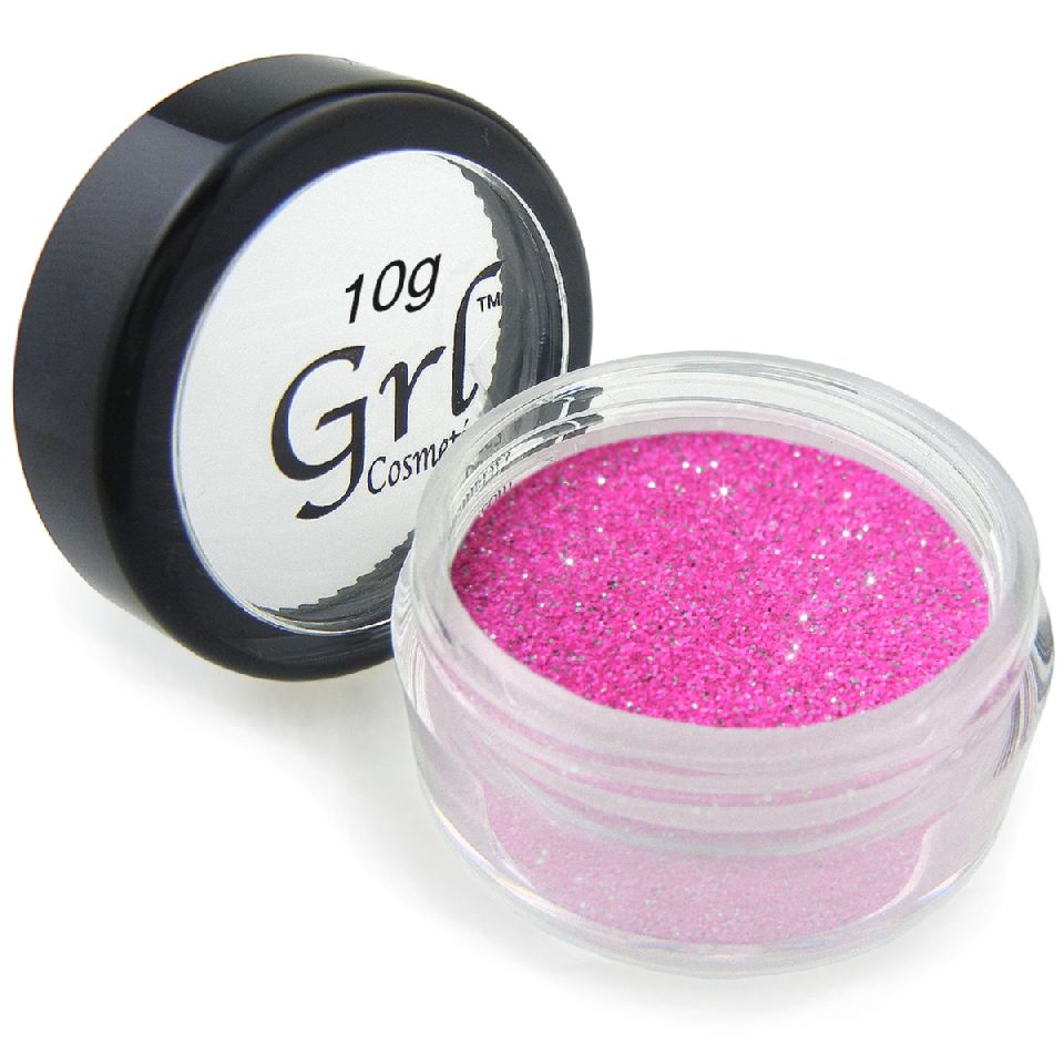 Neon Magenta Silver Cosmetic Glitter Diva, 10g