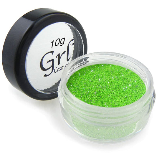 Neon Green Silver Cosmetic Glitter Hip Hop, 10g