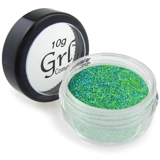 Neon Green-Blue Cosmetic Glitter Grenade, 10g