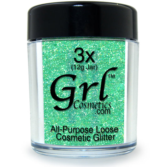 Light Green Glitter Powder Tink, 12 Gram Jar