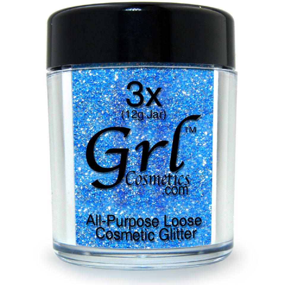 Neon Blue Holographic Glitter Powder Blizzard, 12g