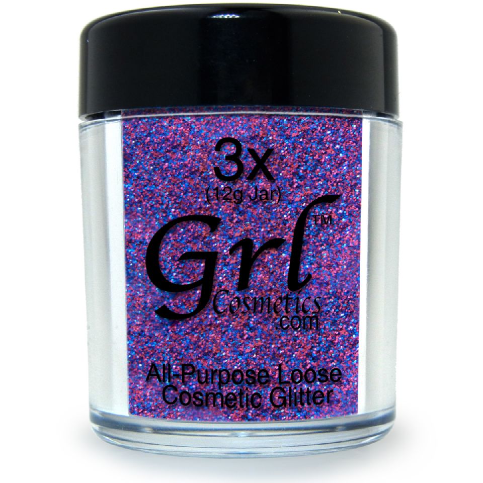 Neon Blue-Pink Glitter Powder Gumball , 12g
