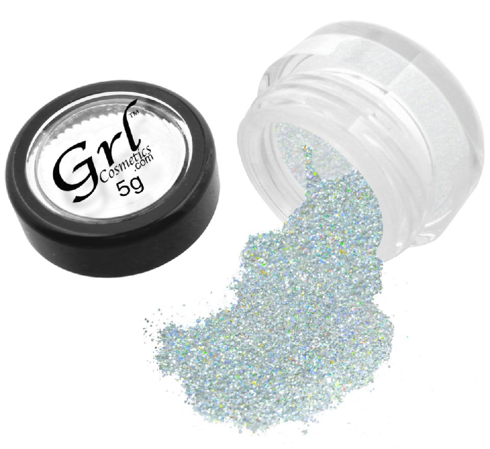 Silver Holographic Glitter Eyeshadow Silver Prism, 5g