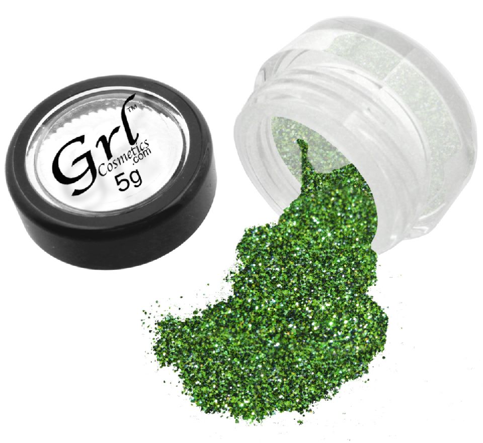 Green-Black Glitter Eyeshadow Radio Active, 5g