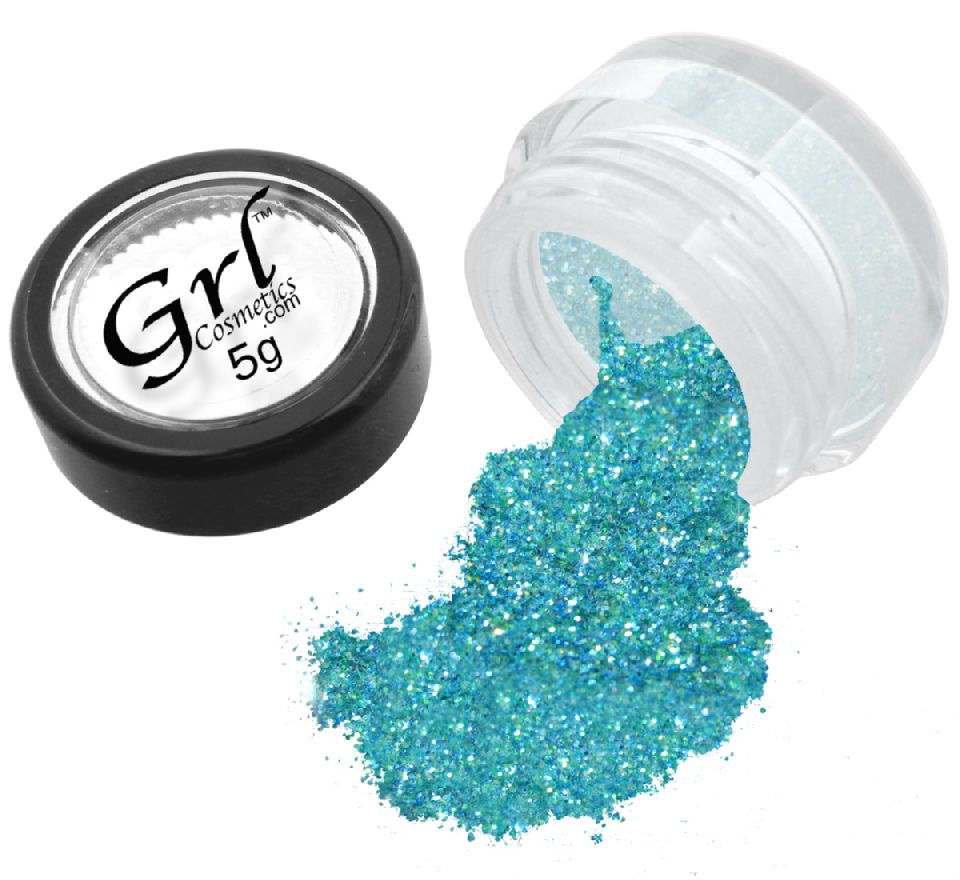 Marine Blue Glitter Eyeshadow Aqua Blue, 5g