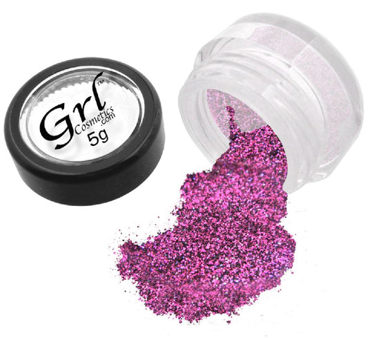 Neon Magenta-Black Glitter Eyeshadow Zebra Pink, 5g