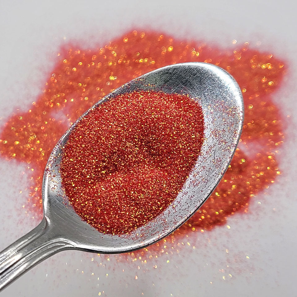 Bright Red Orange Bulk Glitter - GL04 Salsa