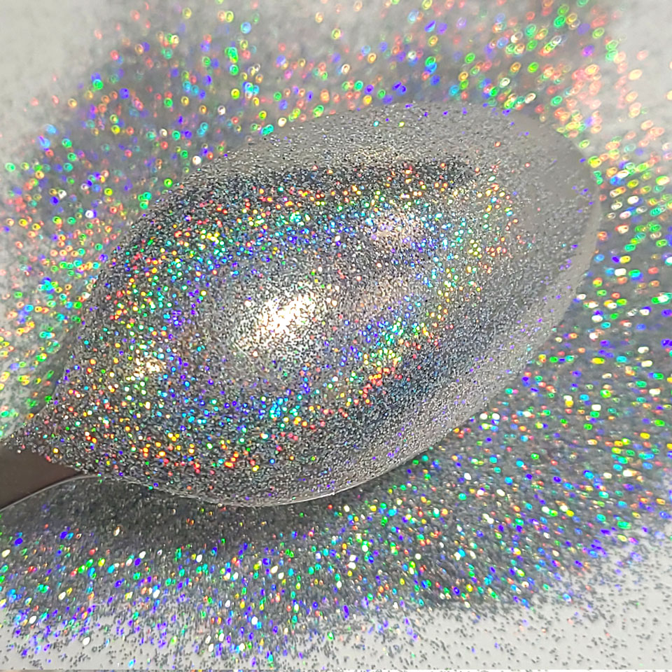 Silver Holographic Bulk Glitter - GL07 Silver Prism Extra Fine Cut