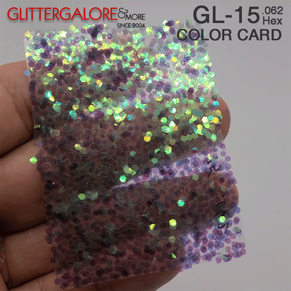 Green Bulk Glitter - GL15 Ivy Large Cut .062"