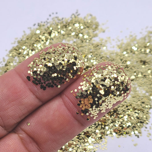 Gold Bulk Glitter - GL16 24K Gold (.040 Hex)