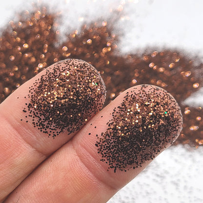 Brown Bulk Glitter - GL26 Chocolate Delight (.015 Hex)