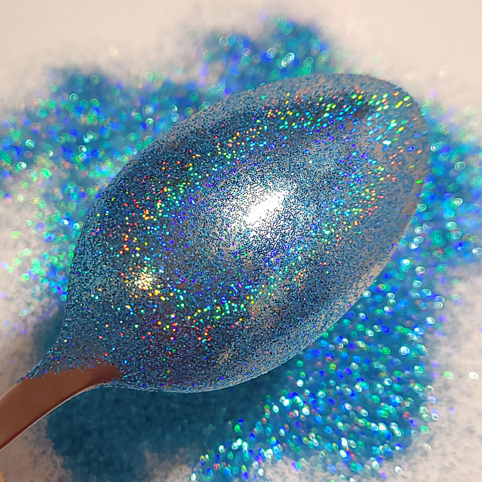 Blue Glitter Acrylic Powder