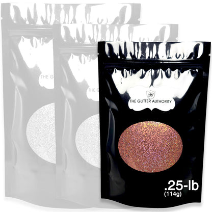 Orange Holographic Bulk Glitter - GLC-H93 (.025 Hex)