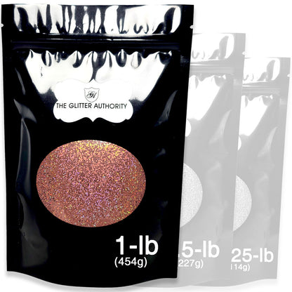 Orange Holographic Bulk Glitter - GLC-H93 (.025 Hex)