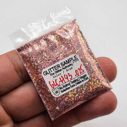Orange Holographic Bulk Glitter - GLC-H93 (.025 Hex)