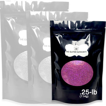 Pink Holographic Bulk Glitter - GLC-H94 Small Cut .025