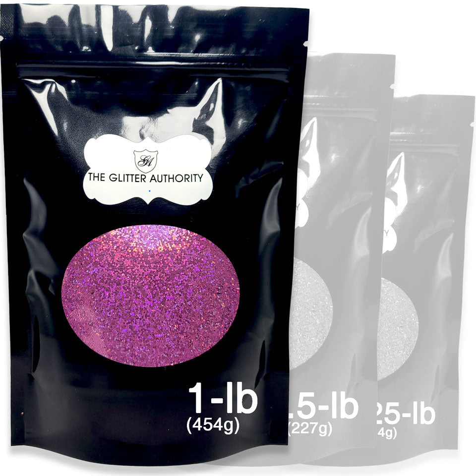 Pink Holographic Bulk Glitter - GLC-H94 Small Cut .025
