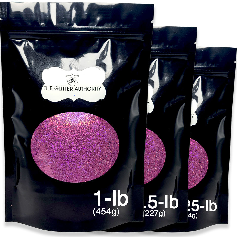 Pink Holographic Bulk Glitter - GLC-H94 (.025 Hex)