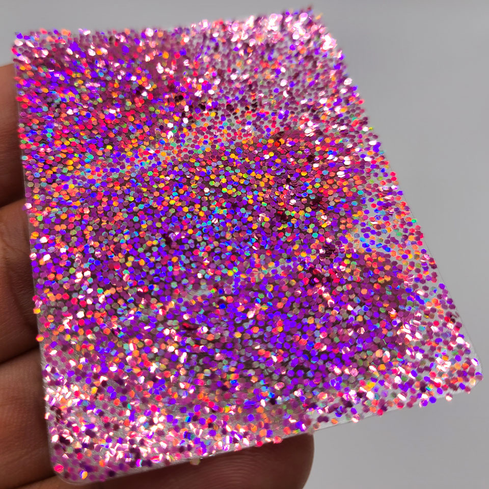 Pink Holographic Bulk Glitter - GLC-H94 (.025 Hex)