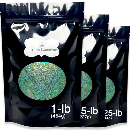 Green Holographic Bulk Glitter - GLC-H95 (.025 Hex)