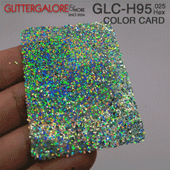 Green Holographic Bulk Glitter - GLC-H95 (.025 Hex)
