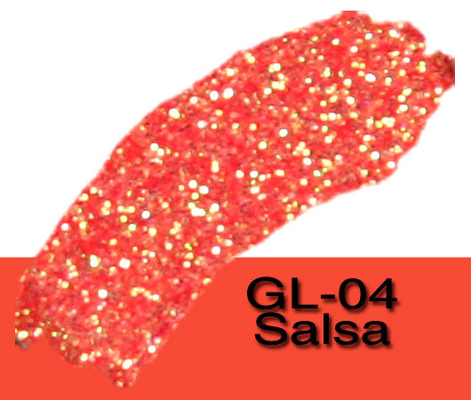 Glitter Sample (2g) in Extra-Fine Hex Cut Glitter:GL-04_Salsa
