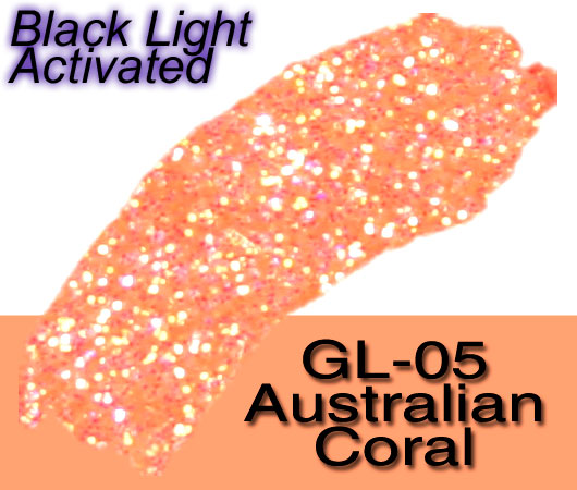 Glitter Sample (2g) in Extra-Fine Hex Cut Glitter:GL-05_Australian_Coral