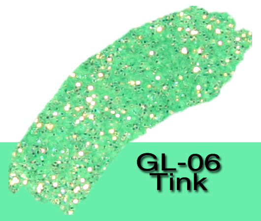 Glitter Sample (2g) in Extra-Fine Hex Cut Glitter:GL-06_Tink