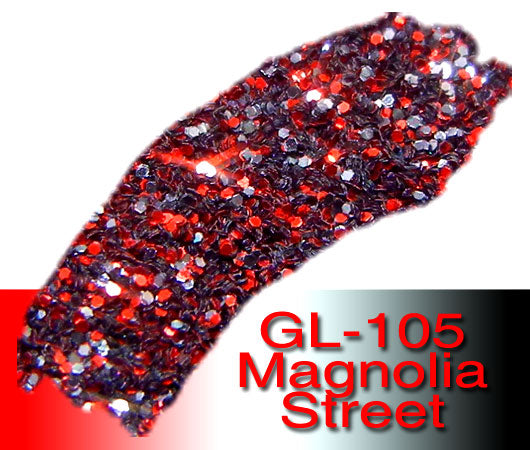 Glitter Sample (2g) in Extra-Fine Hex Cut Glitter:GL-105_Magnolia_Steel