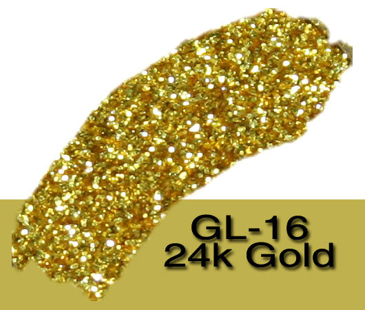 Glitter Sample (2g) in Extra-Fine Hex Cut Glitter:GL-16_24K_Gold