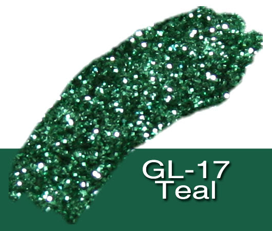 Glitter Sample (2g) in Extra-Fine Hex Cut Glitter:GL-17_Teal