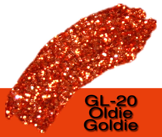 Glitter Sample (2g) in Extra-Fine Hex Cut Glitter:GL-20_Oldie_Goldie