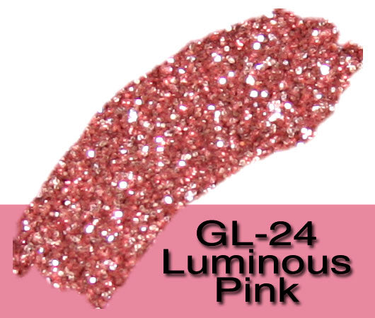 Glitter Sample (2g) in Extra-Fine Hex Cut Glitter:GL-24_Luminous_Pink