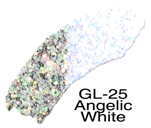 Glitter Sample (2g) in Extra-Fine Hex Cut Glitter:GL-25_Angelic_White