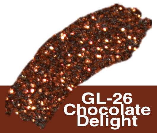 Glitter Sample (2g) in Extra-Fine Hex Cut Glitter:GL-26_Chocolate_Delight